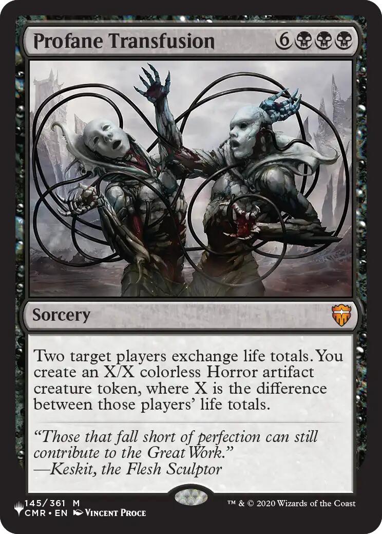 Profane Transfusion [The List] | Card Citadel