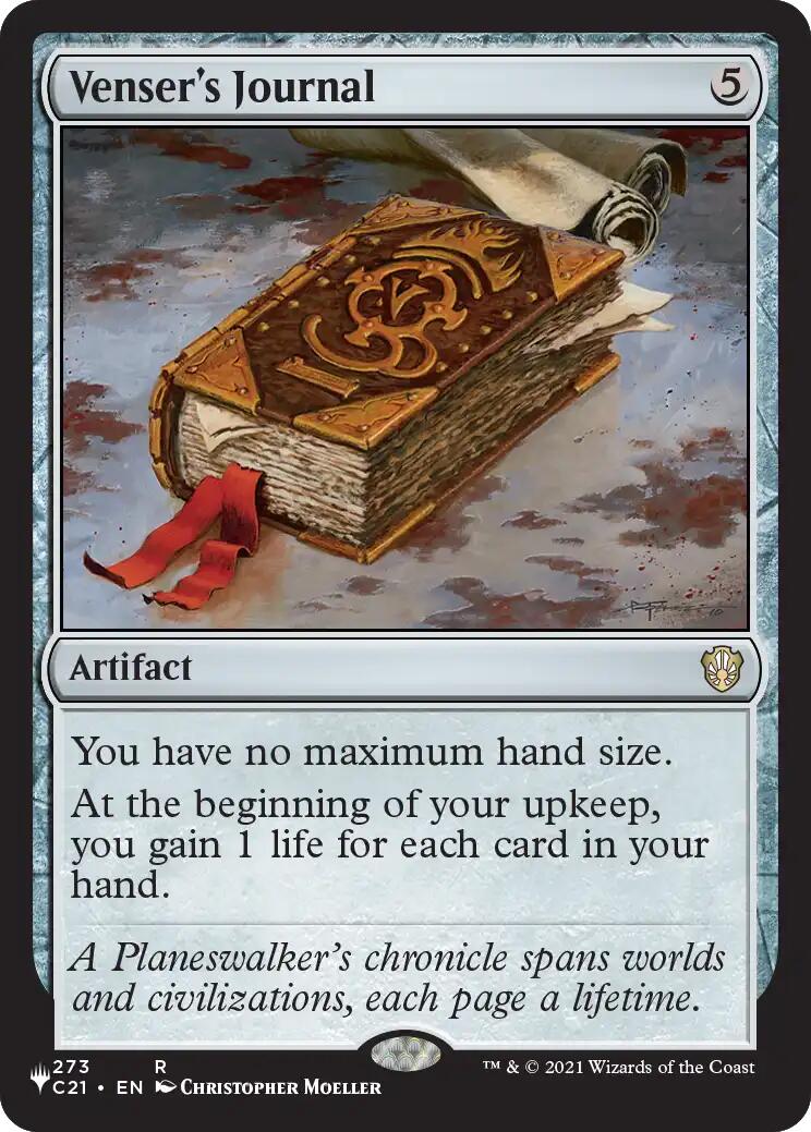 Venser's Journal [The List] | Card Citadel