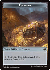Treasure // The Monarch Double-Sided Token [Foundations Commander Tokens] | Card Citadel