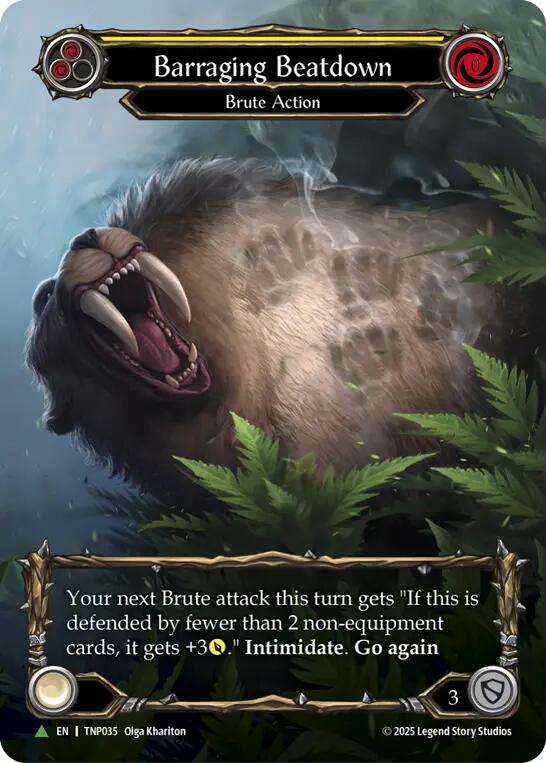 Barraging Beatdown (Marvel) [TNP035] (Promo)  Cold Foil | Card Citadel