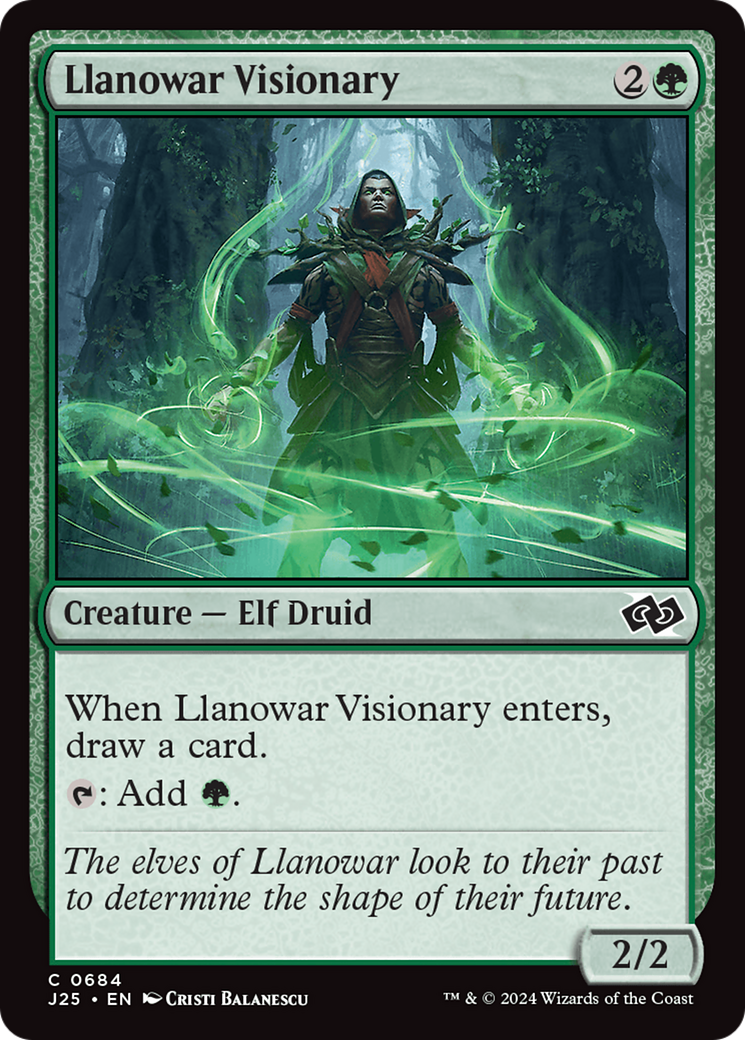 Llanowar Visionary [Foundations Jumpstart] | Card Citadel