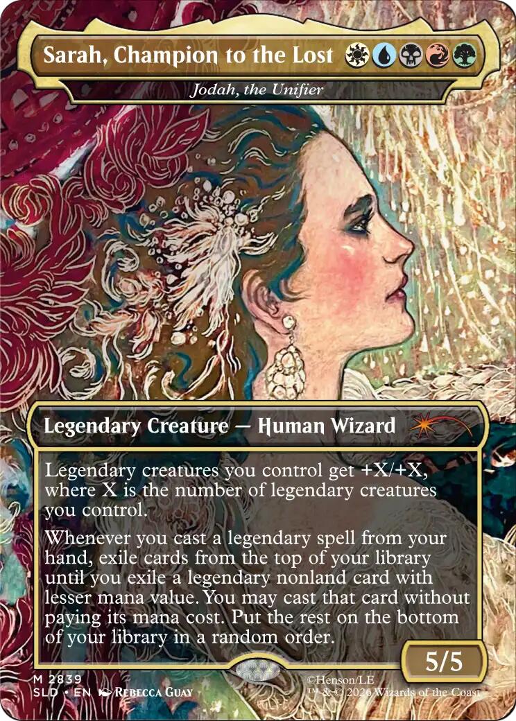 Sarah, Champion to the Lost - Jodah, the Unifier [Secret Lair Drop Series] | Card Citadel