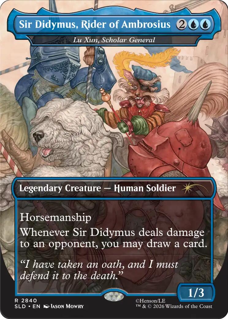 Sir Didymus, Rider of Ambrosius - Lu Xun, Scholar General [Secret Lair Drop Series] | Card Citadel