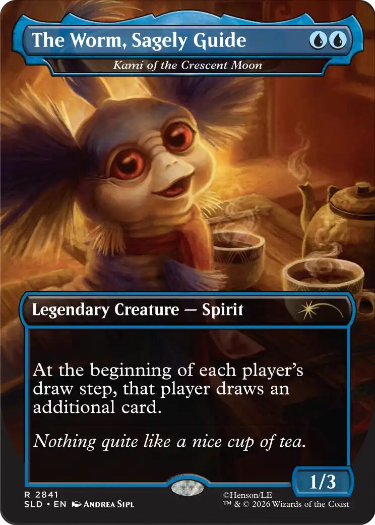 The Worm, Sagely Guide - Kami of the Crescent Moon [Secret Lair Drop Series] | Card Citadel