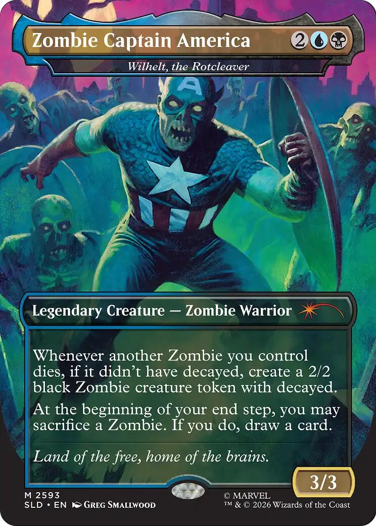 Zombie Captain America - Wilhelt, the Rotcleaver [Secret Lair Drop Series] | Card Citadel