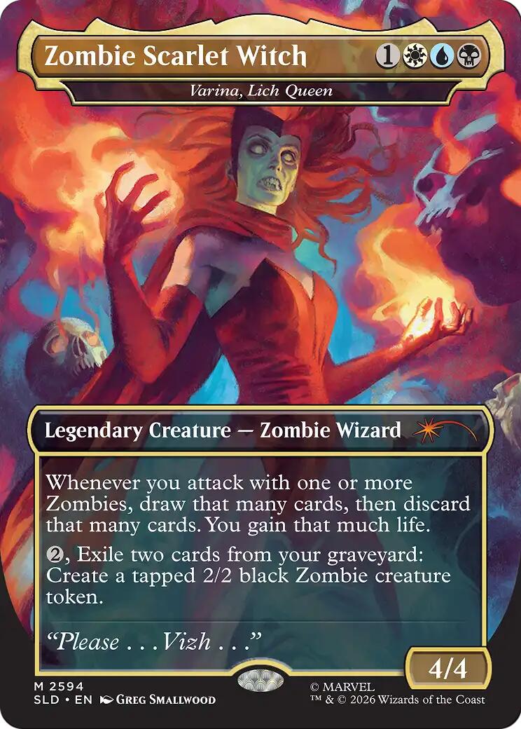 Zombie Scarlet Witch - Varina, Lich Queen [Secret Lair Drop Series] | Card Citadel