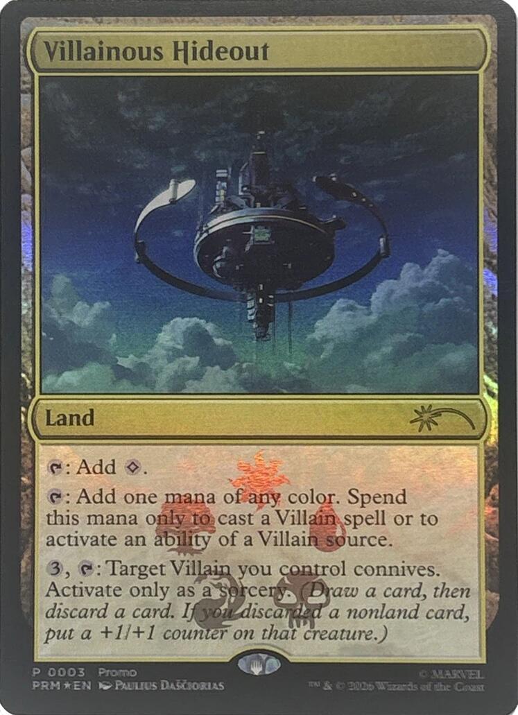 Villainous Hideout [Marvel Super Heroes Promos] | Card Citadel