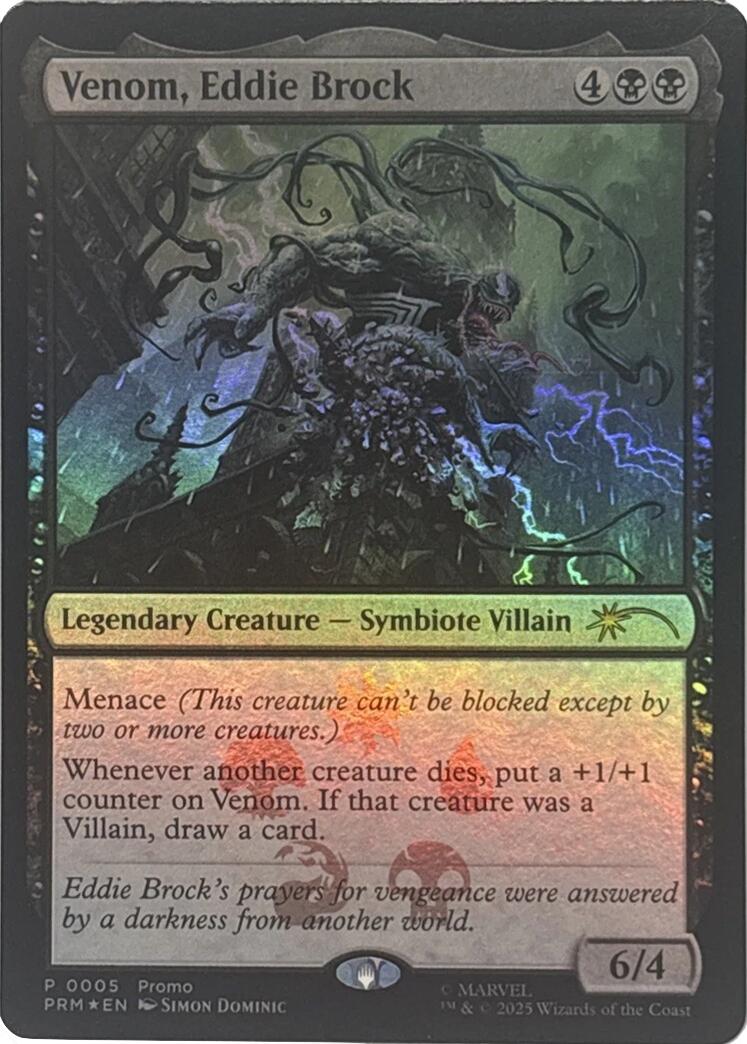 Venom, Eddie Brock [Marvel Super Heroes Promos] | Card Citadel
