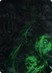 Malice, Domina of the Dead // Levia, Shadowborn Abomination Double Sided Art Card (Top Left) [] (GEM Pack 6) | Card Citadel