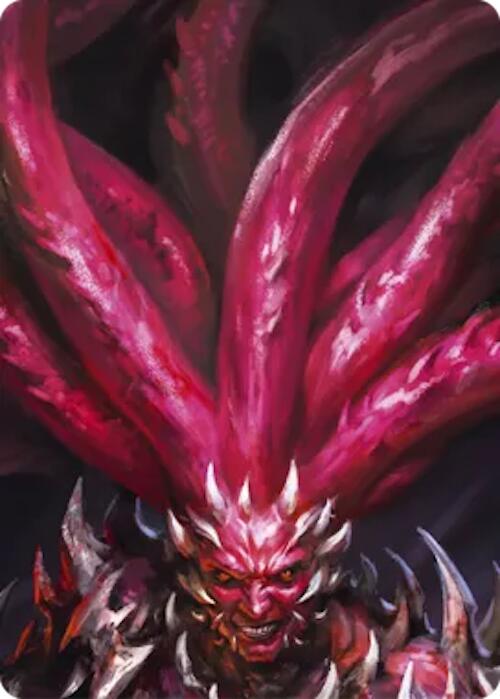 Malice, Domina of the Dead // Levia, Shadowborn Abomination Double Sided Art Card (Top Center) [] (GEM Pack 6) | Card Citadel