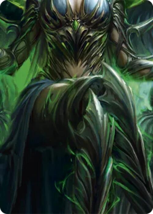 Malice, Domina of the Dead // Levia, Shadowborn Abomination Double Sided Art Card (Middle Center) [] (GEM Pack 6) | Card Citadel
