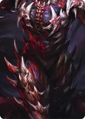 Malice, Domina of the Dead // Levia, Shadowborn Abomination Double Sided Art Card (Middle Center) [] (GEM Pack 6) | Card Citadel