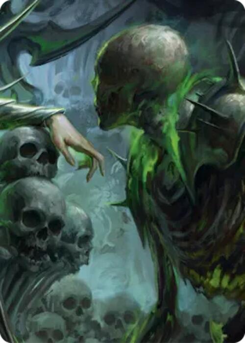 Malice, Domina of the Dead // Levia, Shadowborn Abomination Double Sided Art Card (Middle Right) [] (GEM Pack 6) | Card Citadel