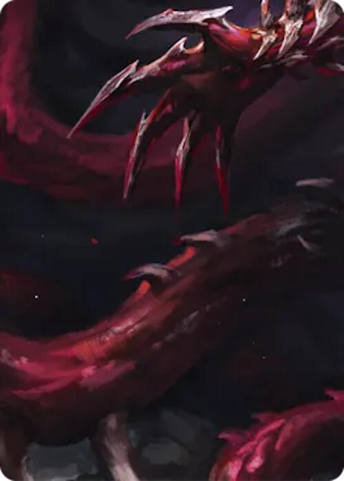 Malice, Domina of the Dead // Levia, Shadowborn Abomination Double Sided Art Card (Middle Right) [] (GEM Pack 6) | Card Citadel