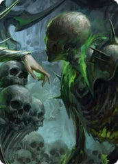 Malice, Domina of the Dead // Levia, Shadowborn Abomination Double Sided Art Card (Middle Right) [] (GEM Pack 6) | Card Citadel