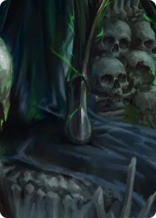 Malice, Domina of the Dead // Levia, Shadowborn Abomination Double Sided Art Card (Bottom Center) [] (GEM Pack 6) | Card Citadel