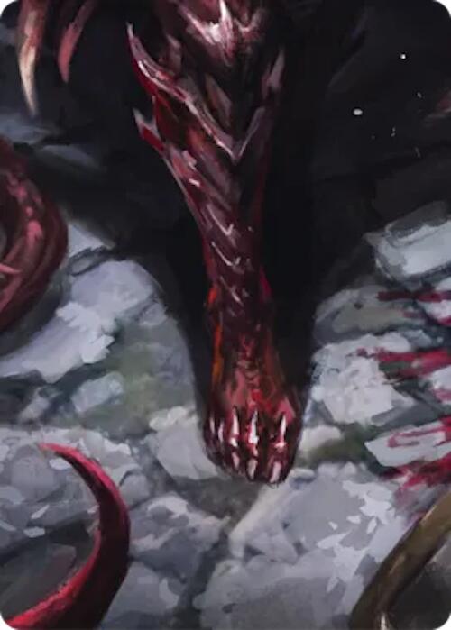 Malice, Domina of the Dead // Levia, Shadowborn Abomination Double Sided Art Card (Bottom Center) [] (GEM Pack 6) | Card Citadel