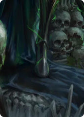 Malice, Domina of the Dead // Levia, Shadowborn Abomination Double Sided Art Card (Bottom Center) [] (GEM Pack 6) | Card Citadel