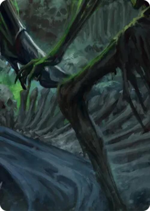 Malice, Domina of the Dead // Levia, Shadowborn Abomination Double Sided Art Card (Bottom Right) [] (GEM Pack 6) | Card Citadel