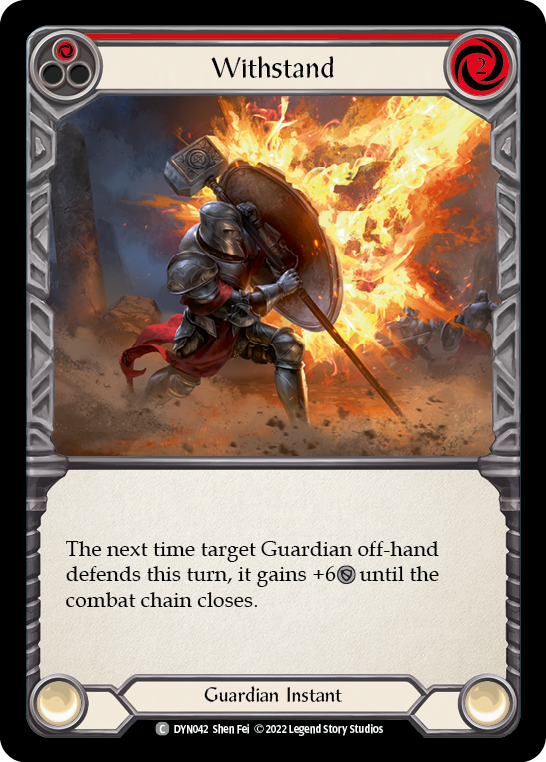 Withstand (Red) [DYN042] (Dynasty) | Card Citadel