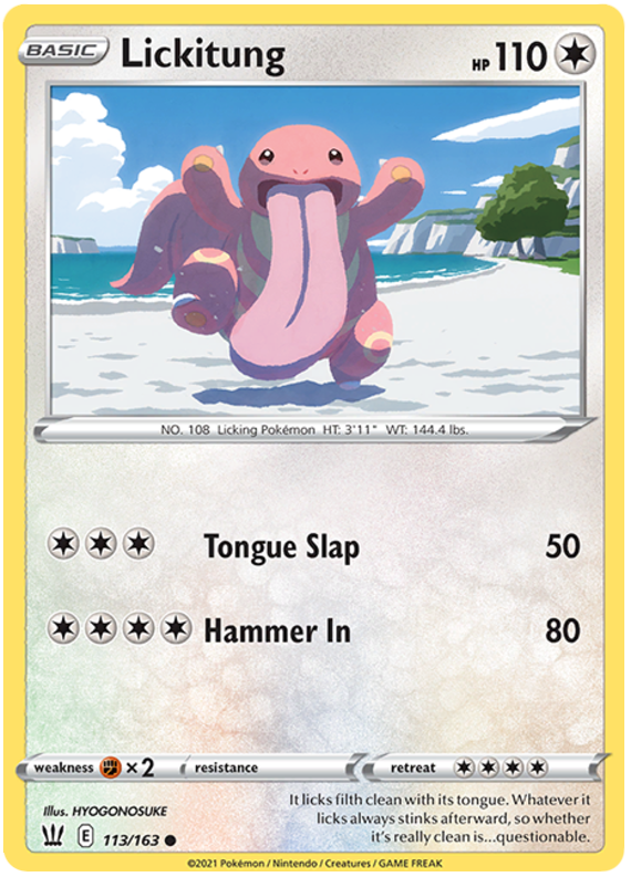 Lickitung (113/163) [Sword & Shield: Battle Styles] | Card Citadel