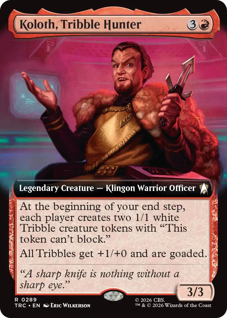 Koloth, Tribble Hunter (Extended Art) [Star Trek Commander] | Card Citadel