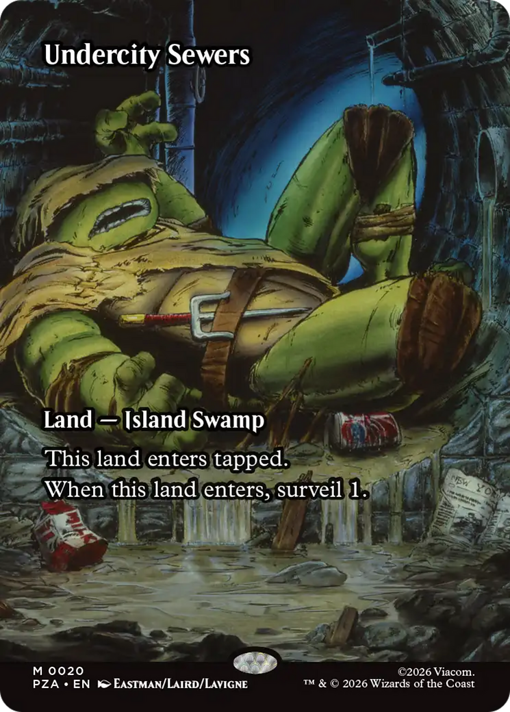 Undercity Sewers (Borderless) [Teenage Mutant Ninja Turtles Eternal-Legal] | Card Citadel