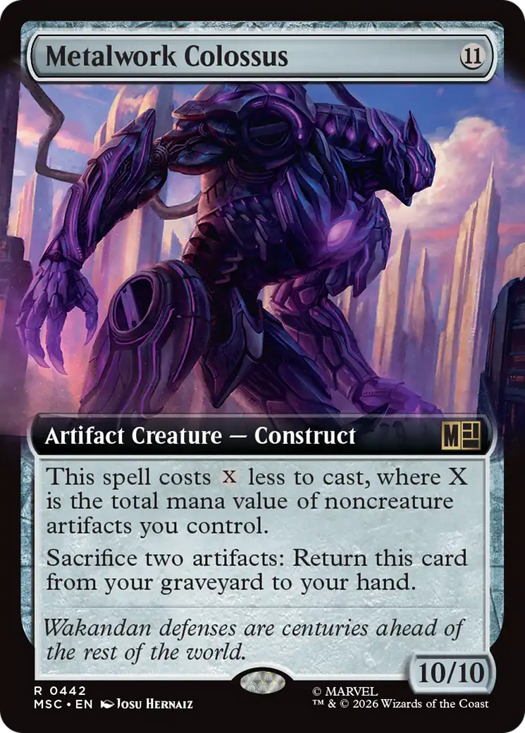 Metalwork Colossus (Extended Art) [Marvel Super Heroes Commander] | Card Citadel
