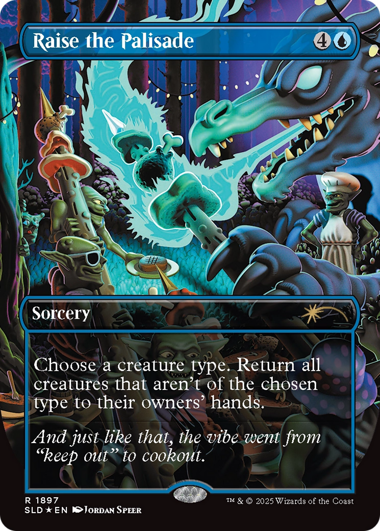 Raise the Palisade (Double Rainbow Foil) [Secret Lair Drop Series] | Card Citadel