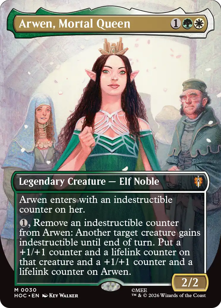 Arwen, Mortal Queen (Borderless) [The Hobbit: Eternal-Legal] | Card Citadel