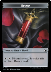 Blood // Shapeshifter Double-Sided Token [March of the Machine Commander Tokens] | Card Citadel