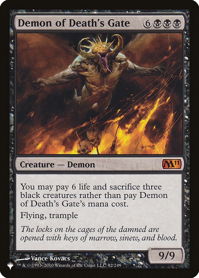 Demon of Death's Gate [The List] | Card Citadel