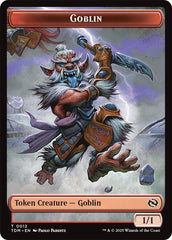 Dog // Goblin Double-Sided Token [Tarkir: Dragonstorm Commander Tokens] | Card Citadel