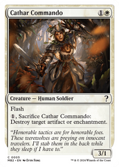 Cathar Commando (White Border) [Mystery Booster 2] | Card Citadel