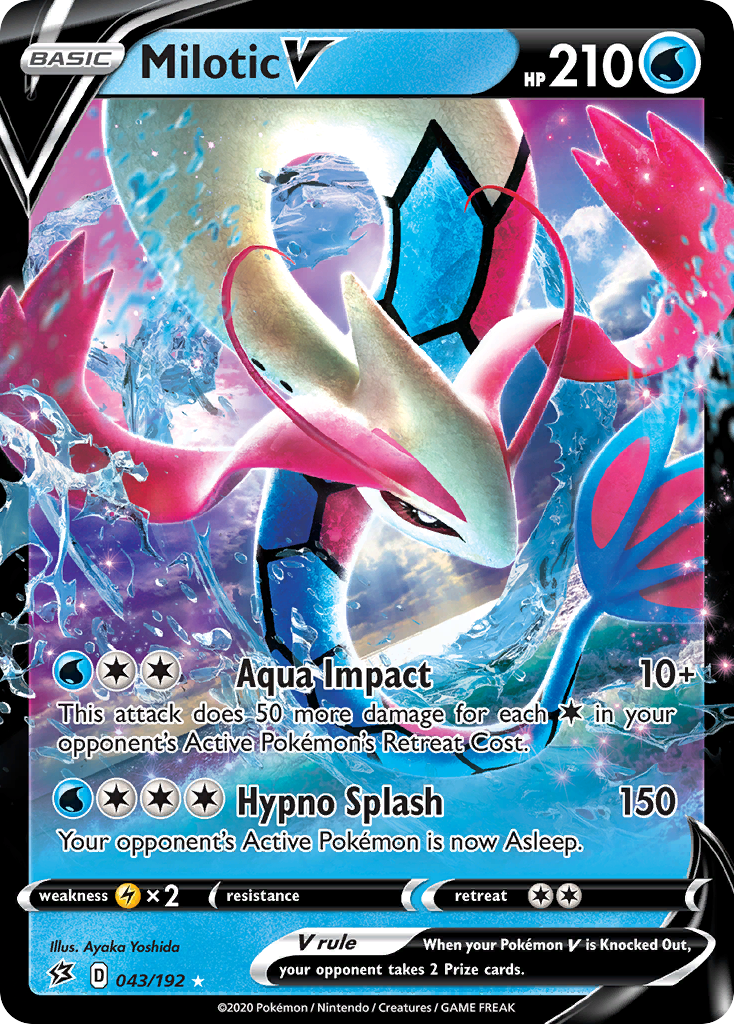 Milotic V (043/192) [Sword & Shield: Rebel Clash] | Card Citadel