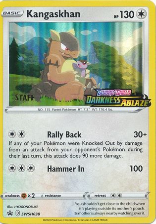 Kangaskhan (SWSH038) (Staff Prerelease Promo) [Sword & Shield: Black Star Promos] | Card Citadel