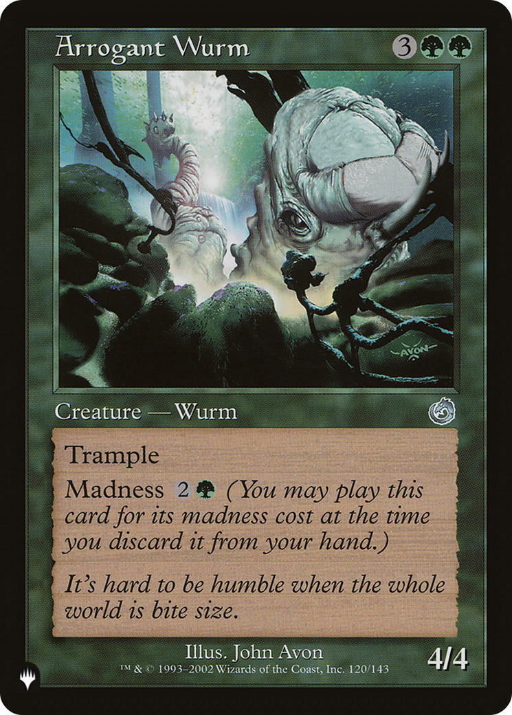 Arrogant Wurm [The List Reprints] | Card Citadel