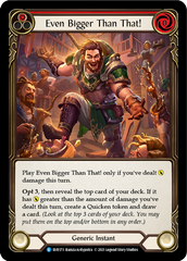 Even Bigger Than That! (Red) [EVR173] (Everfest)  1st Edition Normal | Card Citadel