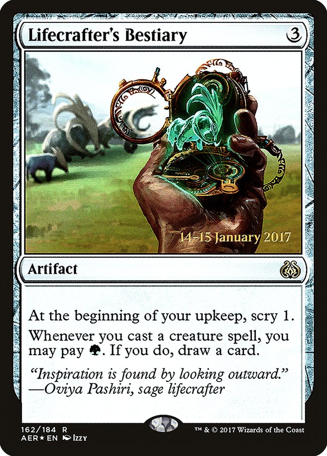 Lifecrafter's Bestiary [Aether Revolt Prerelease Promos] | Card Citadel