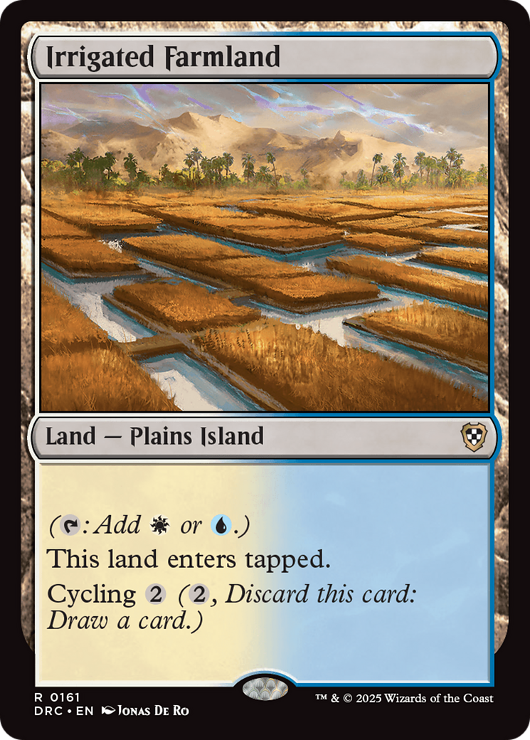 Irrigated Farmland [Aetherdrift Commander] | Card Citadel