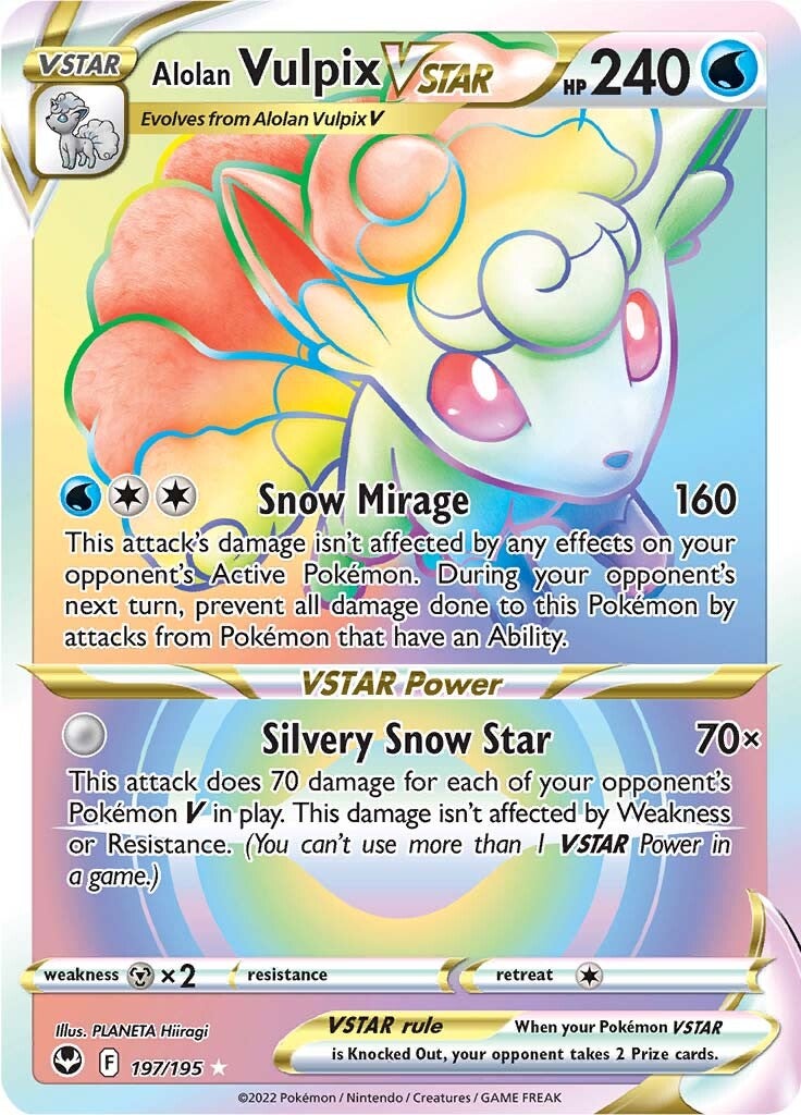 Alolan Vulpix VSTAR (197/195) [Sword & Shield: Silver Tempest] | Card Citadel