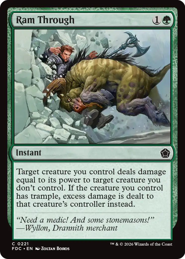 Ram Through [Foundations Commander] | Card Citadel