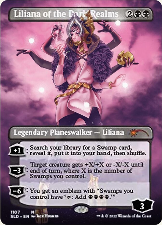 Liliana of the Dark Realms (Borderless) [Secret Lair Drop Series] | Card Citadel