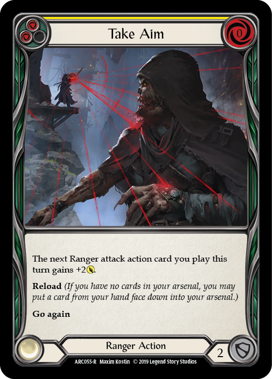 Take Aim (Yellow) [ARC055-R] (Arcane Rising)  1st Edition Rainbow Foil | Card Citadel