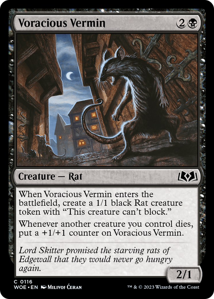 Voracious Vermin [Wilds of Eldraine] | Card Citadel