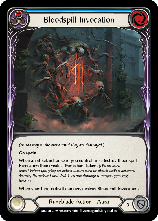 Bloodspill Invocation (Blue) [ARC108-C] (Arcane Rising)  1st Edition Normal | Card Citadel
