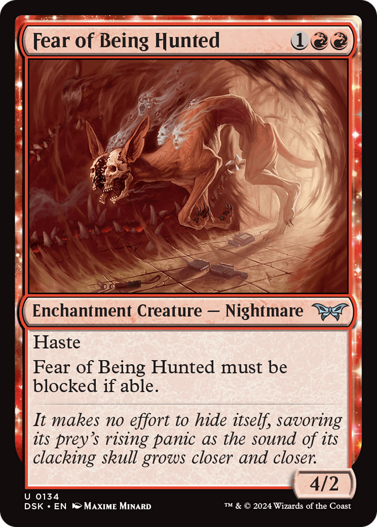 Fear of Being Hunted [Duskmourn: House of Horror] | Card Citadel