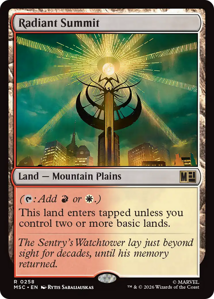 Radiant Summit [Marvel Super Heroes Commander] | Card Citadel