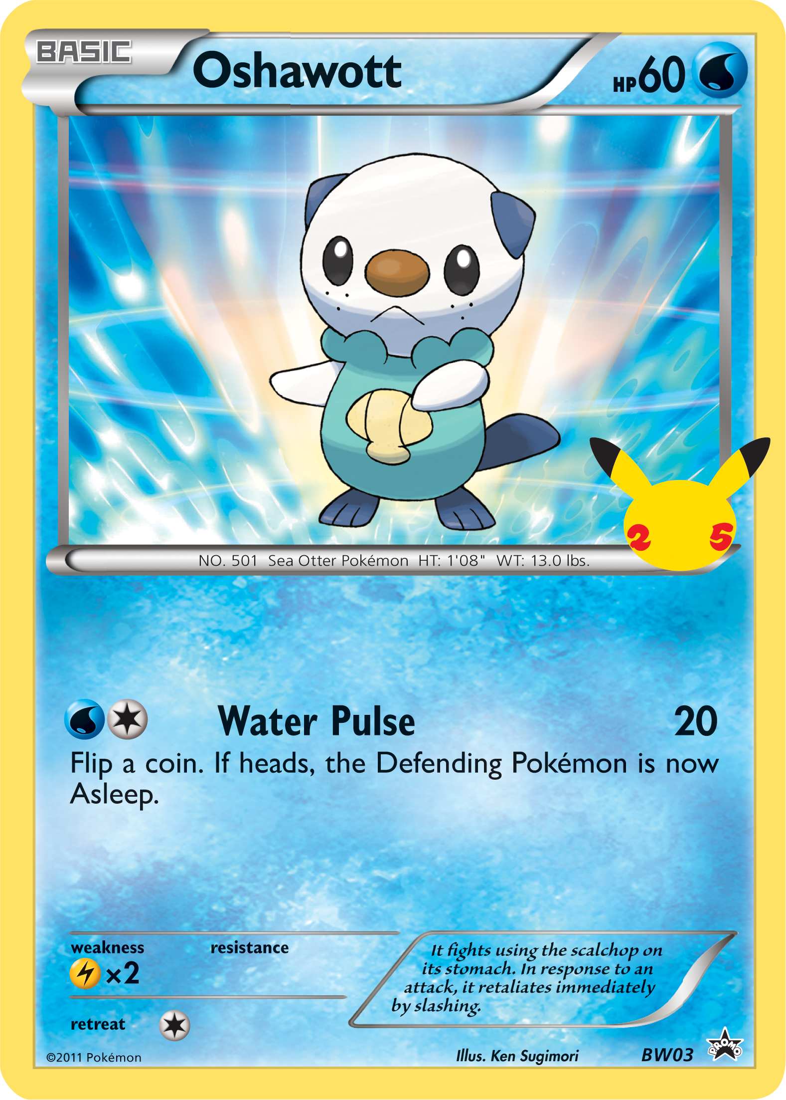 Oshawott (BW03) (Jumbo Card) [First Partner Pack] | Card Citadel