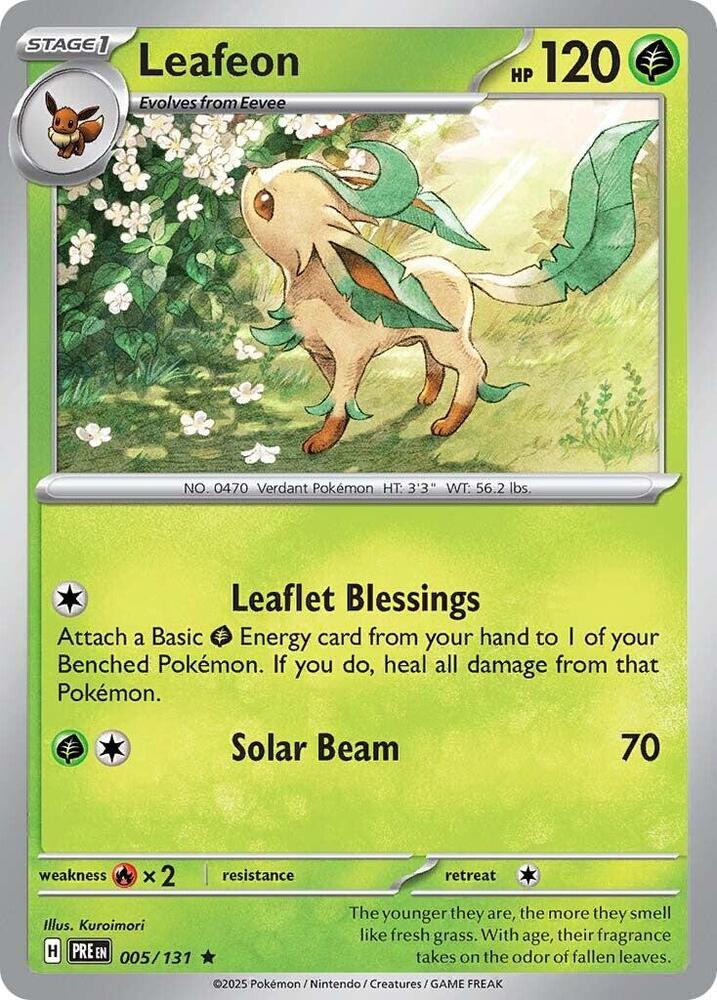 Leafeon (005/131) [Scarlet & Violet: Prismatic Evolutions] | Card Citadel